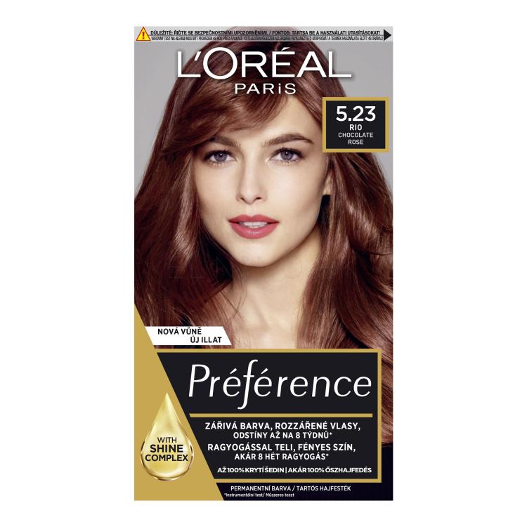 L&#039;Oréal Paris Préférence Farba na vlasy pre ženy 60 ml Odtieň 5,23 Rio