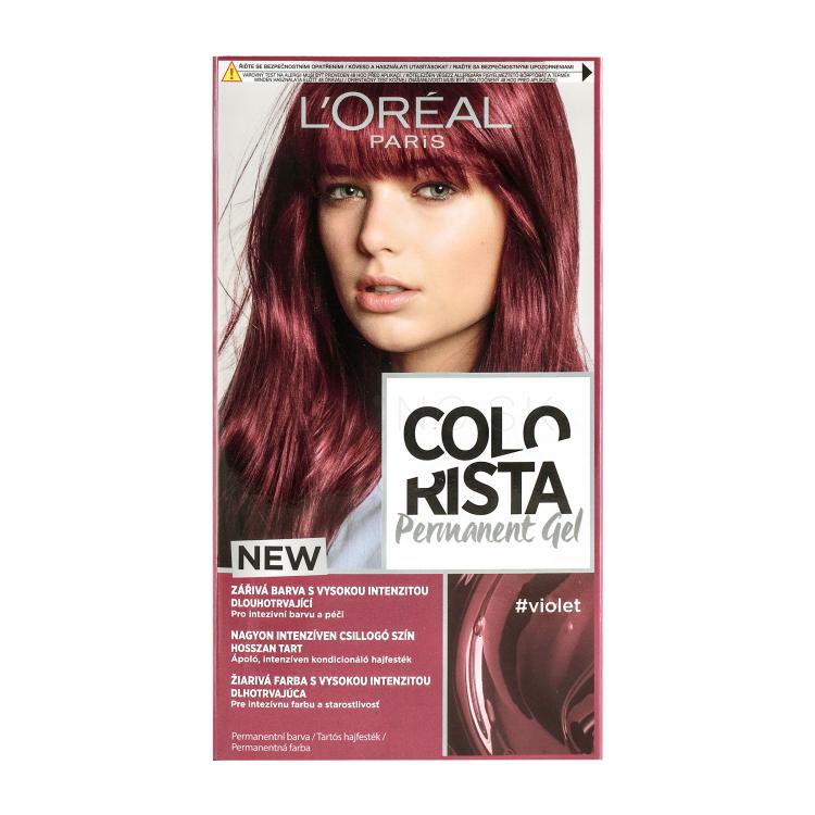 L&#039;Oréal Paris Colorista Permanent Gel Farba na vlasy pre ženy 60 ml Odtieň Violet