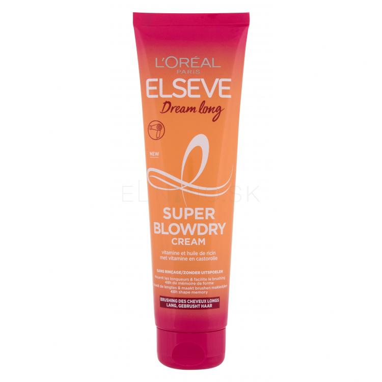 L&#039;Oréal Paris Elseve Dream Long Super Blowdry Cream Pre tepelnú úpravu vlasov pre ženy 150 ml