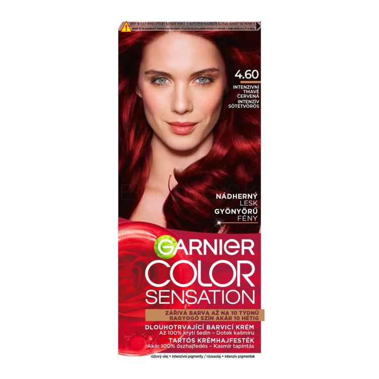 Garnier Color Sensation Farba na vlasy pre ženy 40 ml Odtieň 4,60 Intense Dark Red