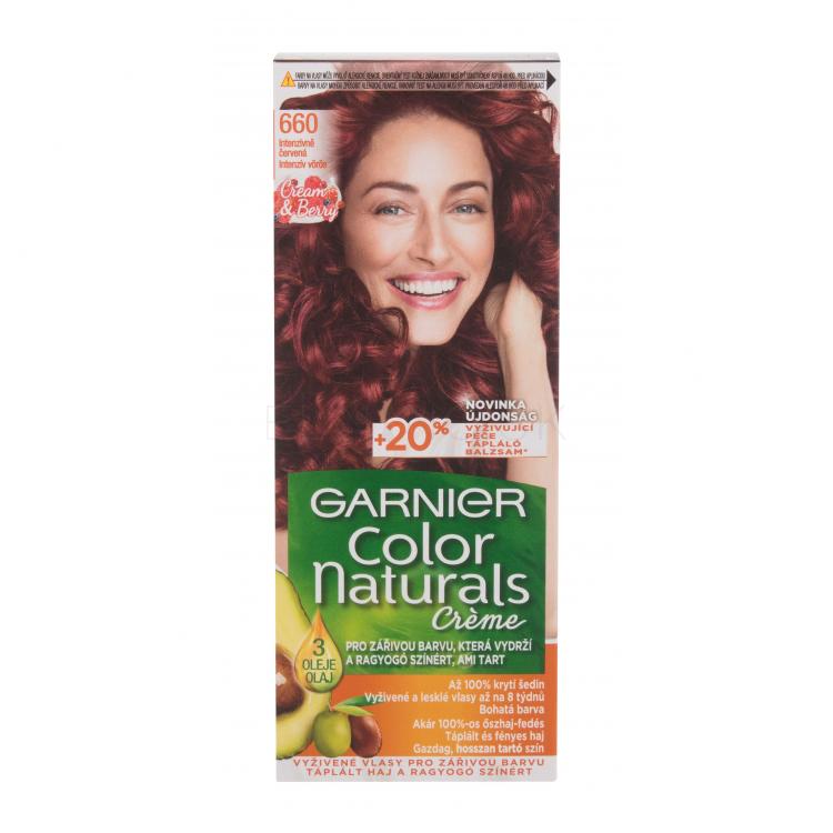 Garnier Color Naturals Créme Farba na vlasy pre ženy 40 ml Odtieň 660 Fiery Pure Red