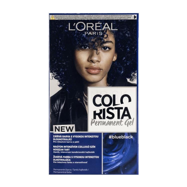 L&#039;Oréal Paris Colorista Permanent Gel Farba na vlasy pre ženy 60 ml Odtieň Blue Black