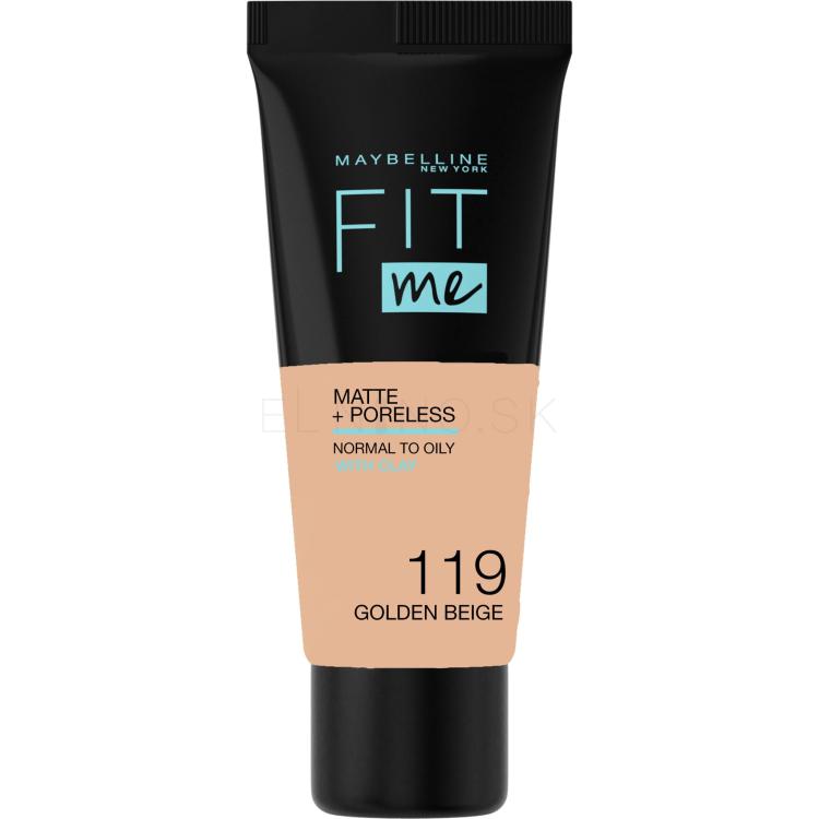 Maybelline Fit Me! Matte + Poreless Make-up pre ženy 30 ml Odtieň 119 Golden Beige