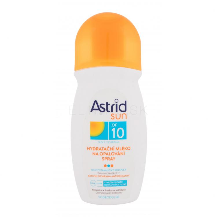 Astrid Sun Moisturizing Suncare Spray SPF10 Opaľovací prípravok na telo 200 ml