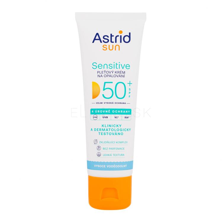 Astrid Sun Sensitive Face Cream SPF50+ Opaľovací prípravok na tvár 50 ml
