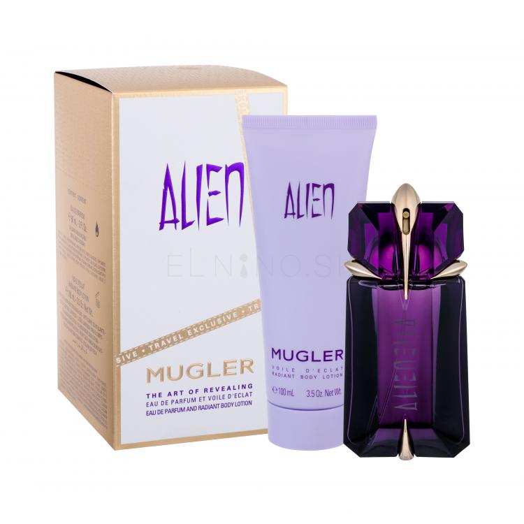 Thierry Mugler Alien Darčeková kazeta parfumovaná voda 60 ml + telové mlieko 100 ml Naplniteľný