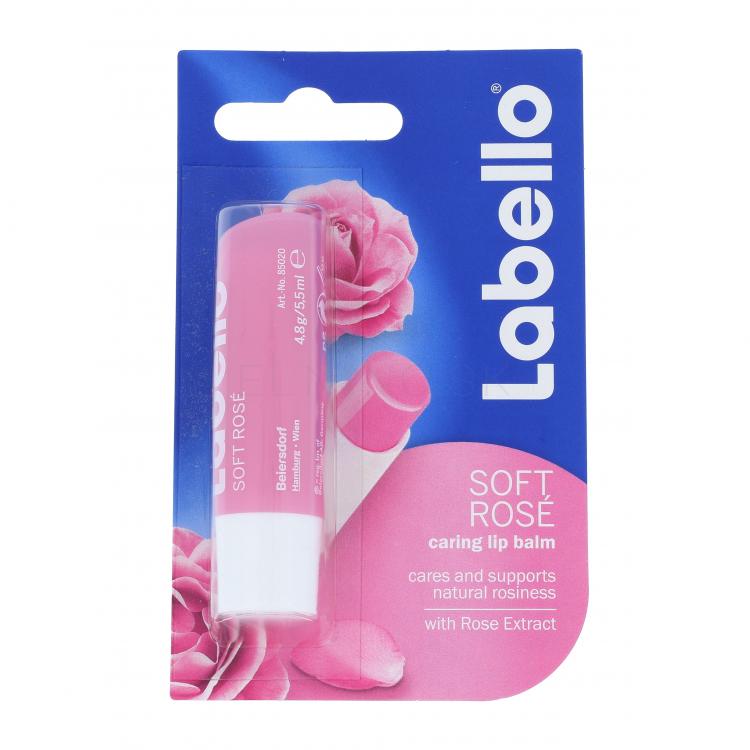 Labello Soft Rose Balzam na pery pre ženy 5,5 ml