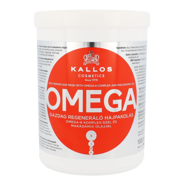 Kallos Cosmetics Omega Maska na vlasy pre ženy 1000 ml