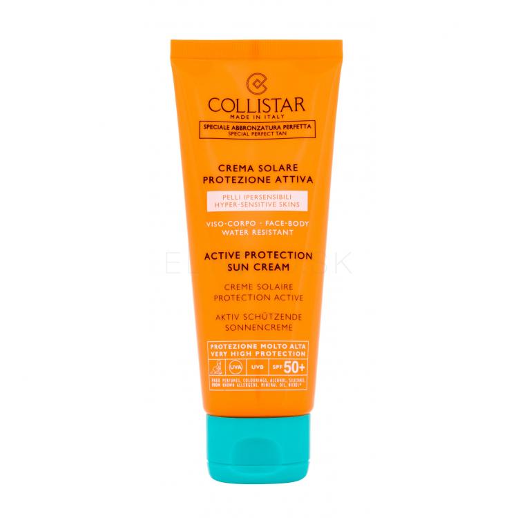 Collistar Special Perfect Tan Active Protection Sun Cream SPF50+ Opaľovací prípravok na telo 100 ml