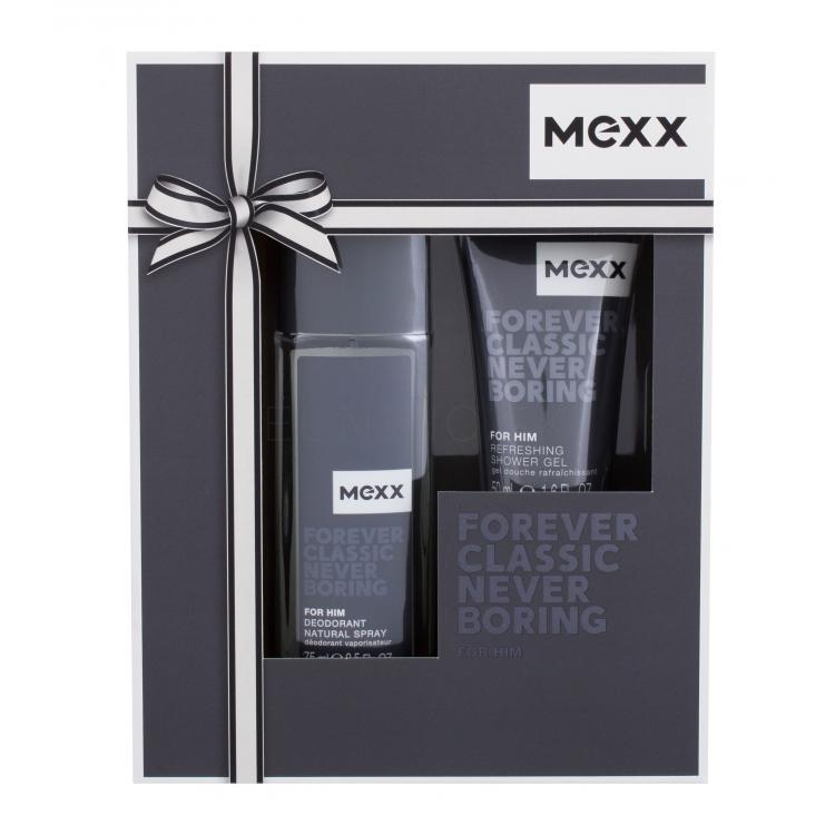 Mexx Forever Classic Never Boring Darčeková kazeta dezodorant 75 ml + sprchovací gél 50 ml
