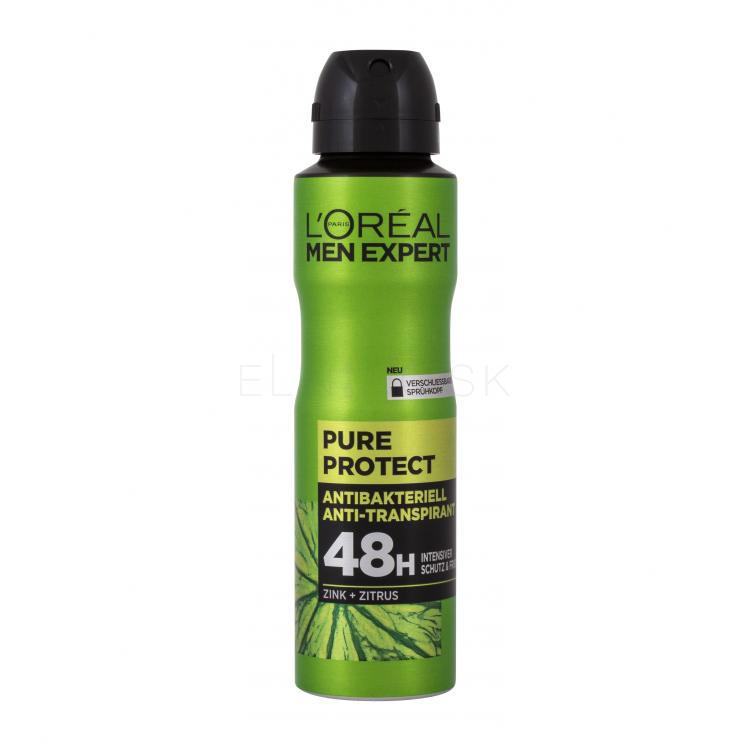 L&#039;Oréal Paris Men Expert Pure Protect 48H Antiperspirant pre mužov 150 ml