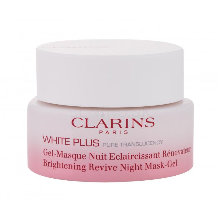 Clarins White Plus Brightening Revive Night Mask-Gel Pleťová maska pre ženy 50 ml