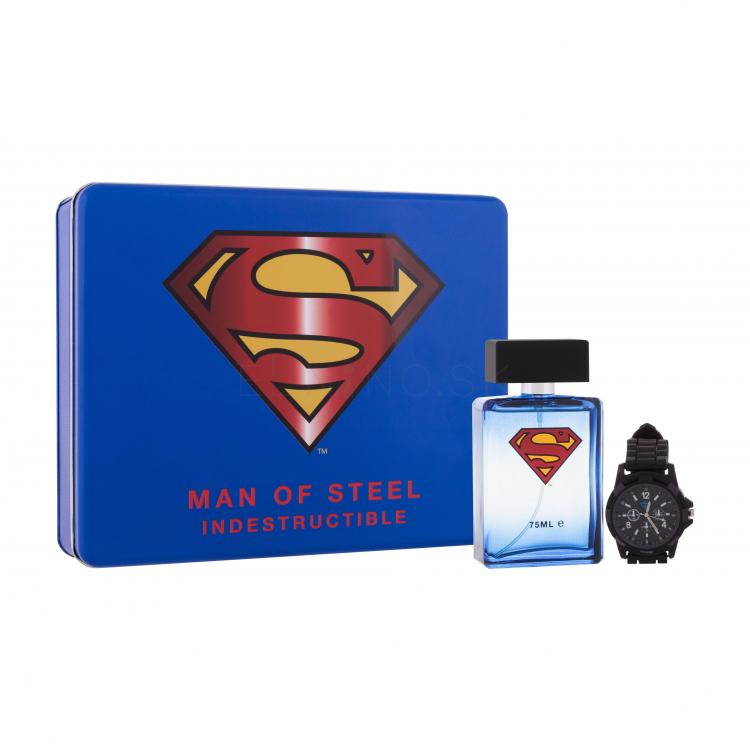 DC Comics Superman Darčeková kazeta toaletná voda 75 ml + hodinky