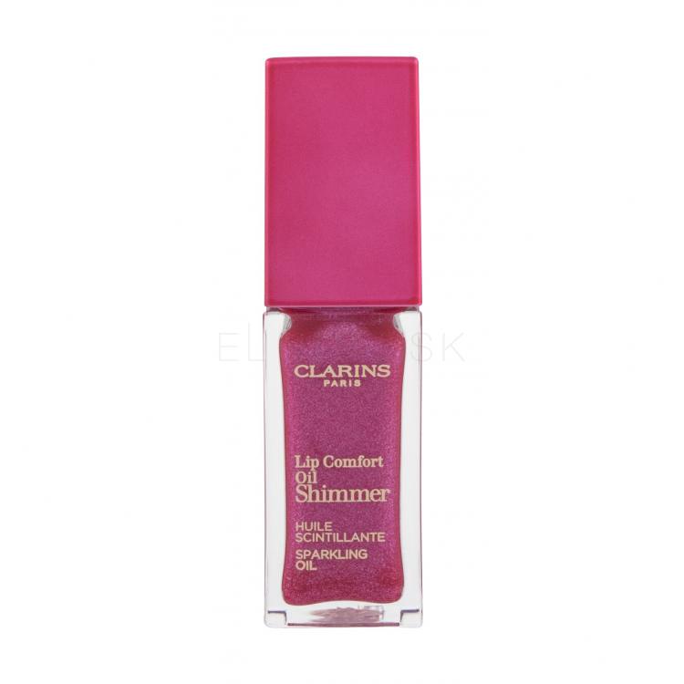 Clarins Lip Comfort Oil Shimmer Olej na pery pre ženy 7 ml Odtieň 04 Pink Lady