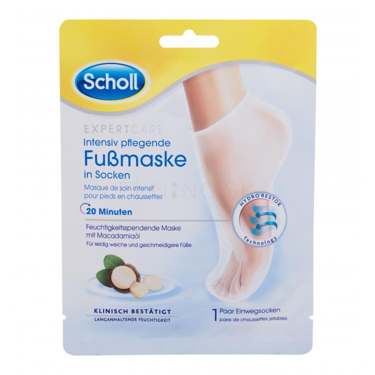 Scholl Expert Care Intensive Nourishing Foot Mask Macadamia Oil Maska na nohy pre ženy 1 ks