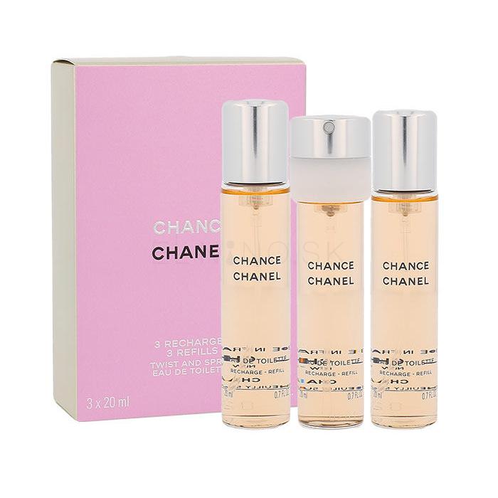 Chanel Chance Toaletná voda pre ženy Náplň 3x20 ml poškodená krabička