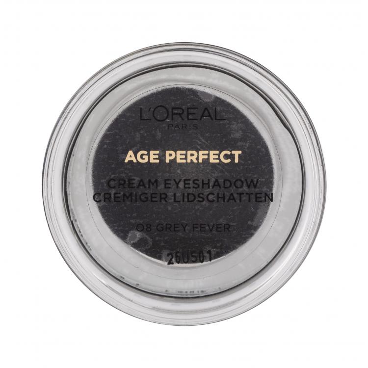 L&#039;Oréal Paris Age Perfect Cream Eyeshadow Očný tieň pre ženy 4 ml Odtieň 08 Grey Fever
