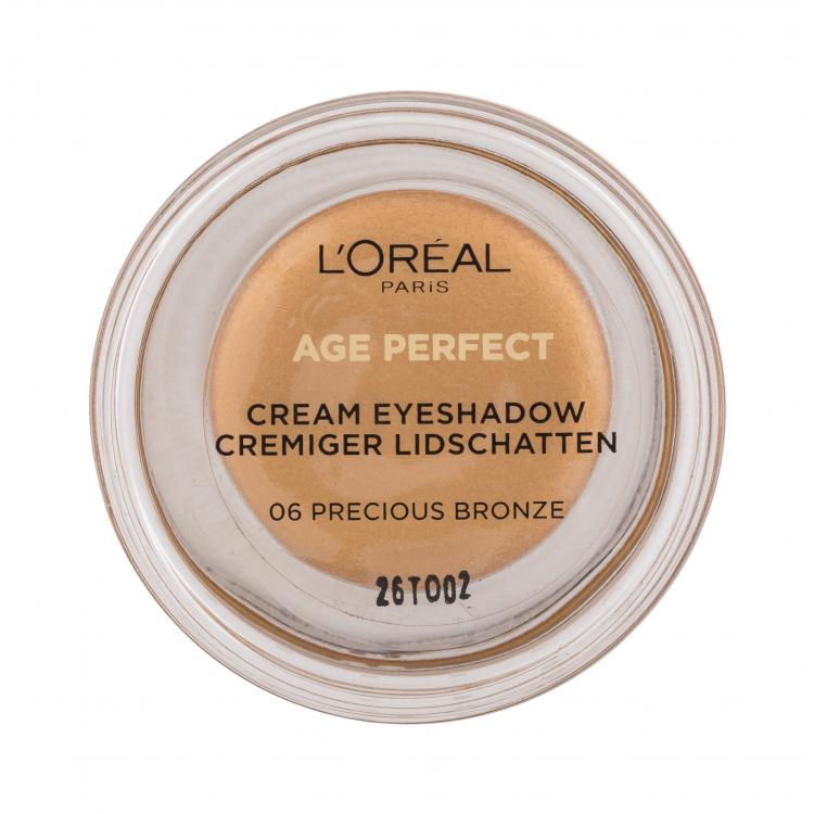L&#039;Oréal Paris Age Perfect Cream Eyeshadow Očný tieň pre ženy 4 ml Odtieň 06 Precious Bronze