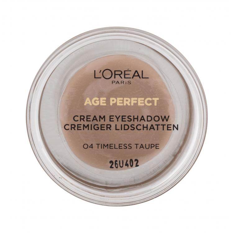 L&#039;Oréal Paris Age Perfect Cream Eyeshadow Očný tieň pre ženy 4 ml Odtieň 04 Timeless Taupe