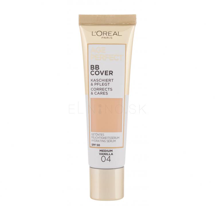 L&#039;Oréal Paris Age Perfect BB Cover BB krém pre ženy 30 ml Odtieň 04 Medium Vanilla