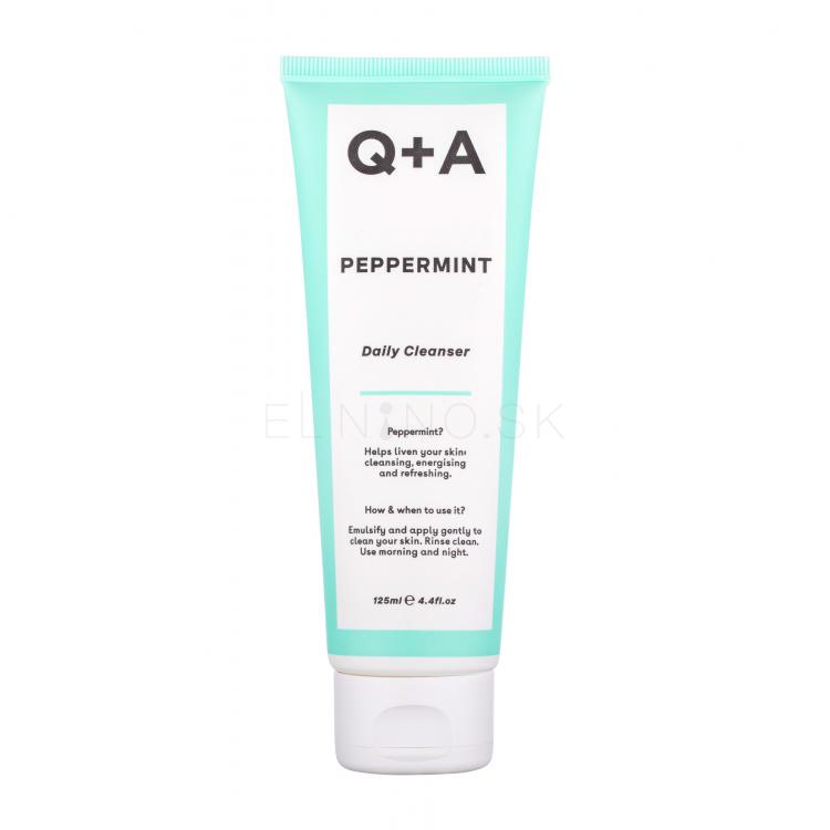 Q+A Peppermint Daily Cleanser Čistiaci gél pre ženy 125 ml
