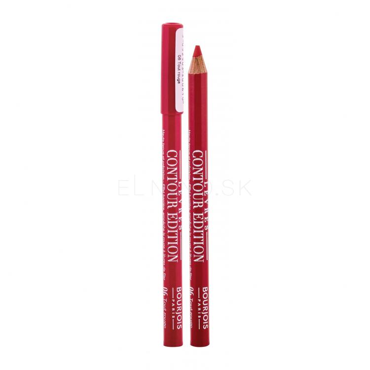 BOURJOIS Paris Contour Edition Ceruzka na pery pre ženy 1,14 g Odtieň 06 Tout Rouge