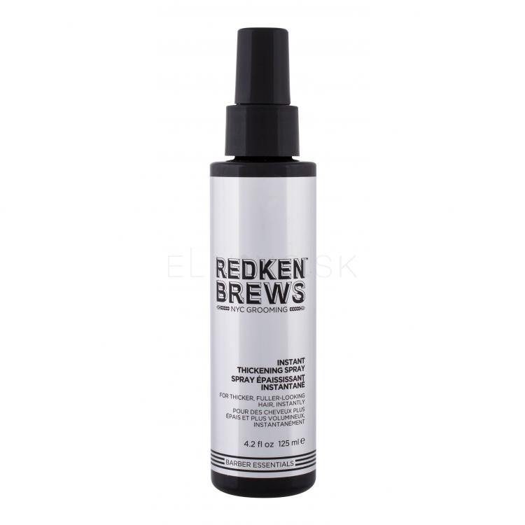 Redken Brews Instant Thickening Spray Objem vlasov pre mužov 125 ml