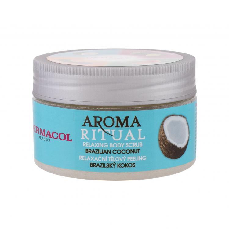 Dermacol Aroma Ritual Brazilian Coconut Telový peeling pre ženy 200 g