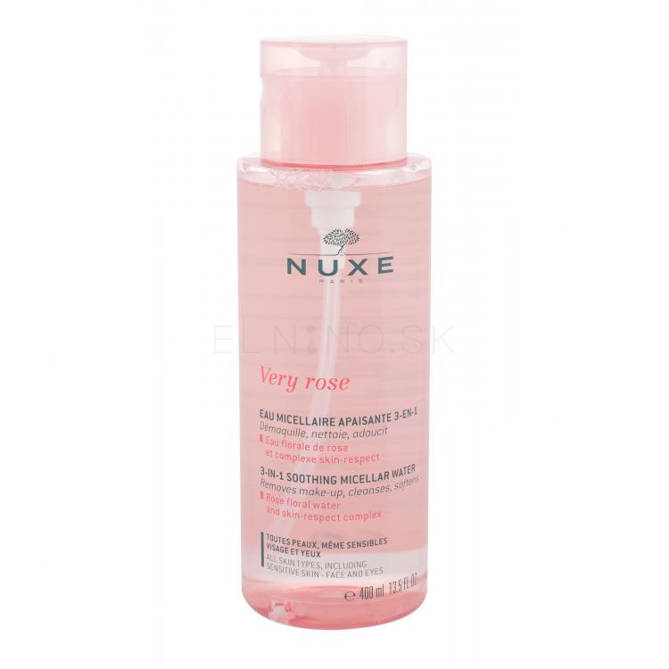 NUXE Very Rose 3-In-1 Soothing Micelárna voda pre ženy 400 ml
