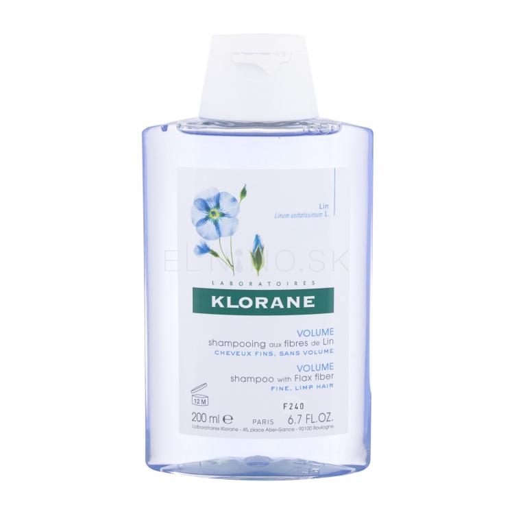Klorane Organic Flax Volume Šampón pre ženy 200 ml poškodená krabička