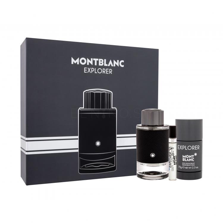 Montblanc Explorer Darčeková kazeta parfumovaná voda 100 ml + parfumovaná voda 7,5 ml + deostick 75 g