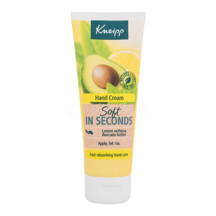 Kneipp Hand Cream Soft In Seconds Lemon Verbena &amp; Apricots Krém na ruky 75 ml