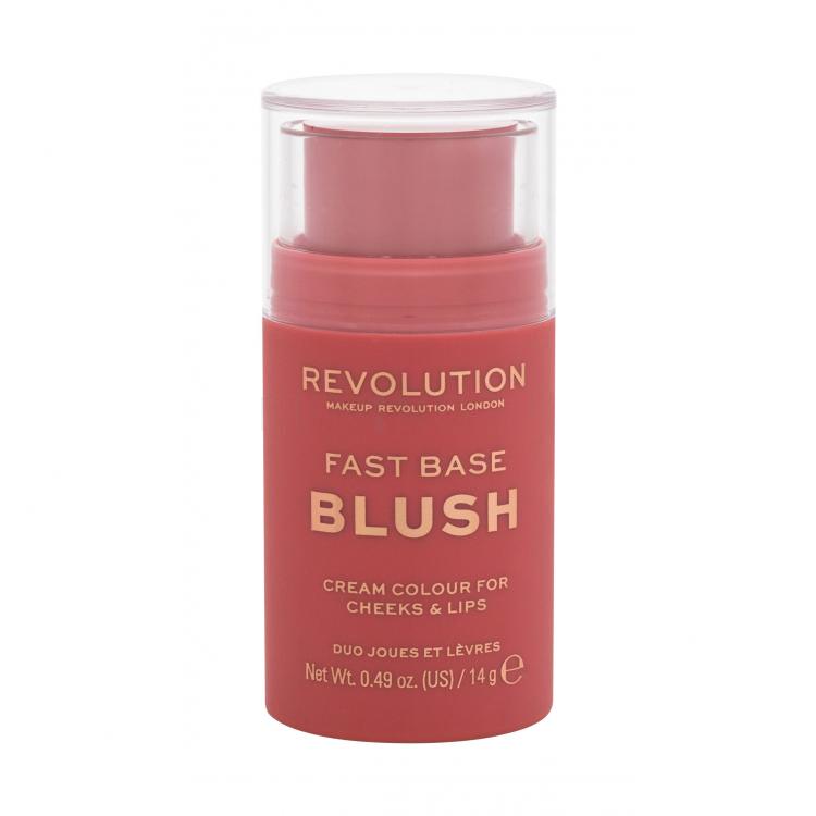 Makeup Revolution London Fast Base Blush Lícenka pre ženy 14 g Odtieň Bare