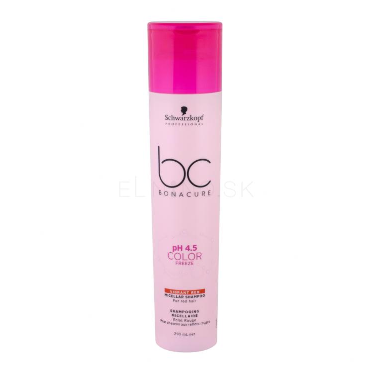 Schwarzkopf Professional BC Bonacure pH 4.5 Color Freeze Vibrant Red Šampón pre ženy 250 ml poškodený flakón
