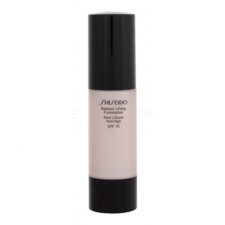Shiseido Radiant Lifting Foundation SPF15 Make-up pre ženy 30 ml Odtieň O80 Deep Ochre
