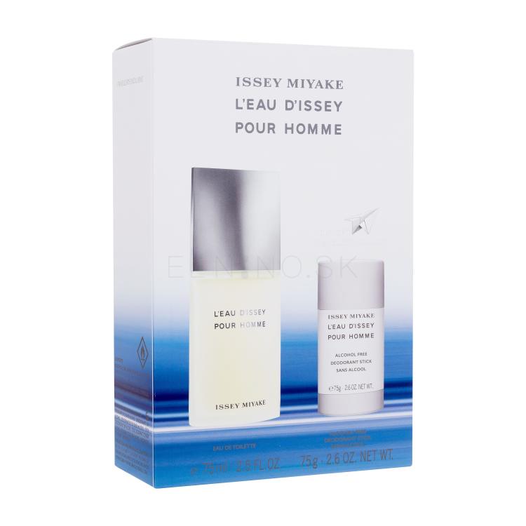 Issey Miyake L&#039;Eau D&#039;Issey Pour Homme Darčeková kazeta Edt 75ml + 75g deostick