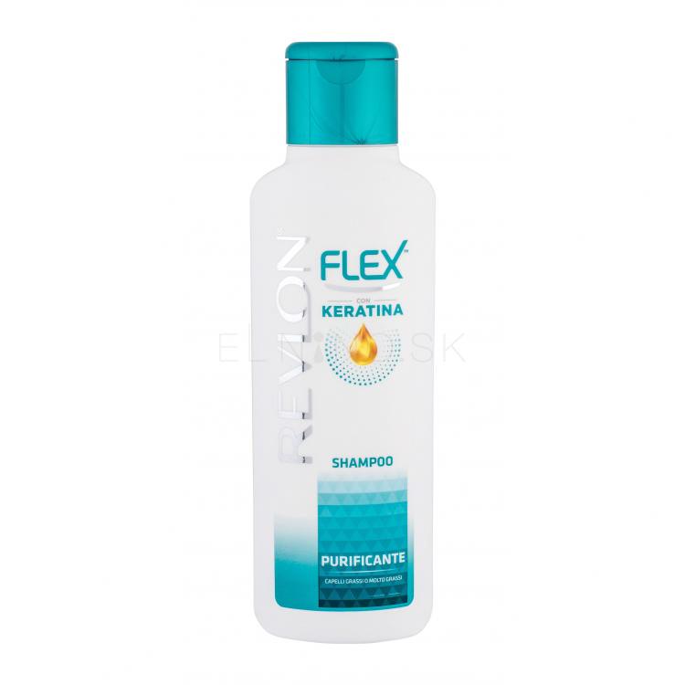Revlon Flex Keratin Purifying Šampón pre ženy 400 ml poškodený flakón