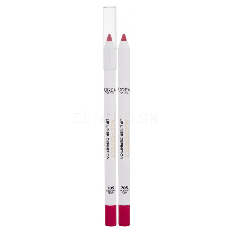L&#039;Oréal Paris Age Perfect Lip Liner Definition Ceruzka na pery pre ženy 1,2 g Odtieň 705 Splendid Plum