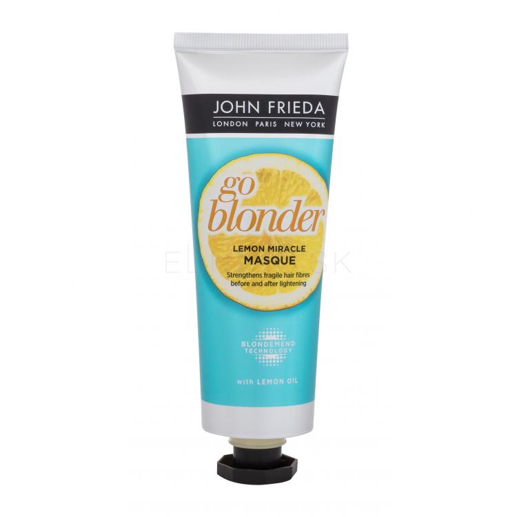 John Frieda Sheer Blonde Go Blonder Lemon Miracle Masque Maska na vlasy pre ženy 100 ml