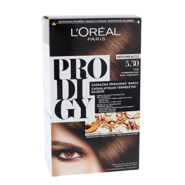 L&#039;Oréal Paris Prodigy Farba na vlasy pre ženy 1 ks Odtieň 5.30 Tan