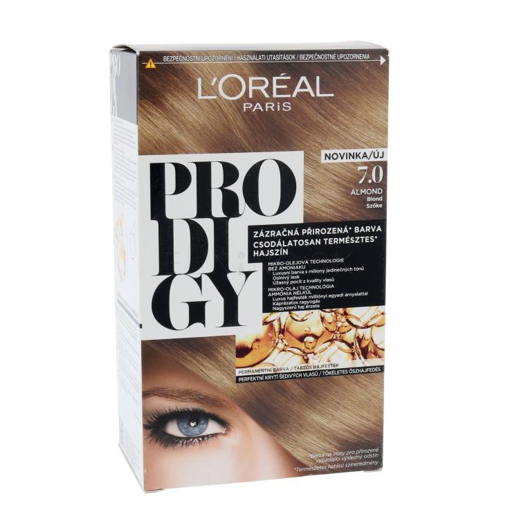 L&#039;Oréal Paris Prodigy Farba na vlasy pre ženy 1 ks Odtieň 7.0 Almond