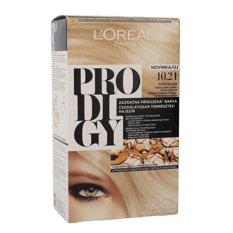 L&#039;Oréal Paris Prodigy Farba na vlasy pre ženy 1 ks Odtieň 10.21 Porcelain