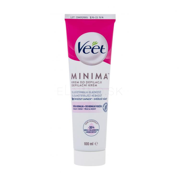 Veet Minima Hair Removal Cream Normal Skin Depilačný prípravok pre ženy 100 ml
