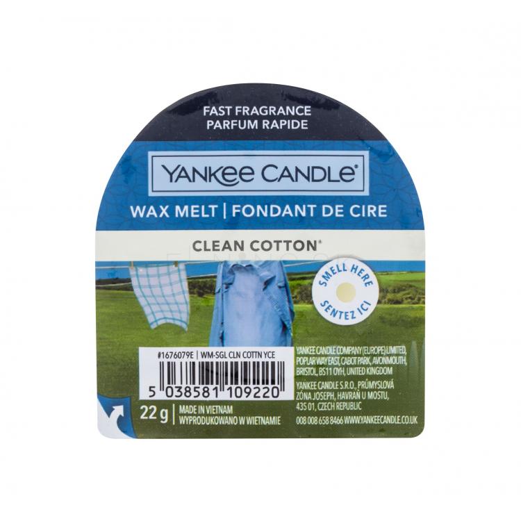 Yankee Candle Clean Cotton Vonný vosk 22 g