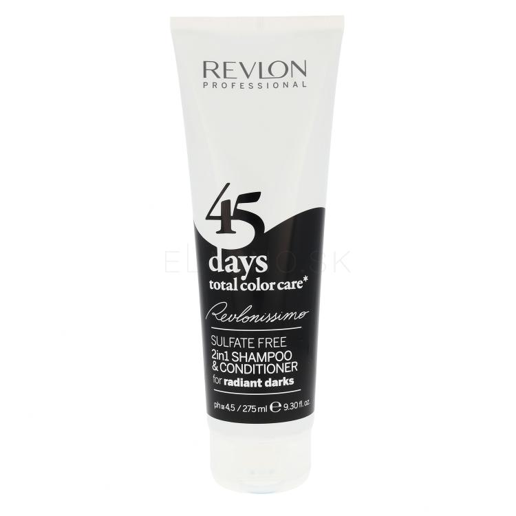 Revlon Professional Revlonissimo 45 Days 2in1 For Radiant Darks Šampón pre ženy 275 ml
