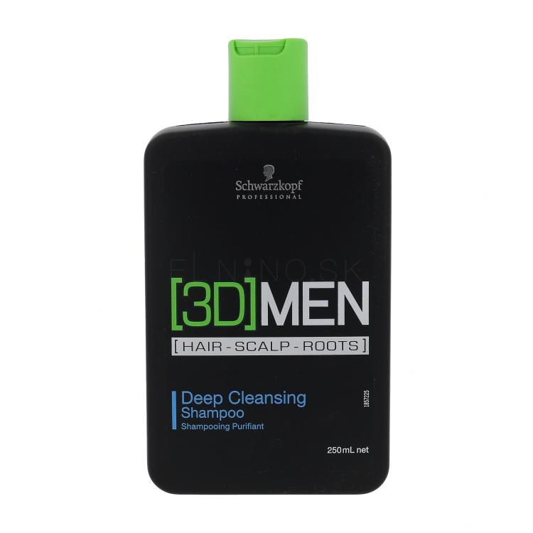 Schwarzkopf Professional 3DMEN Deep Cleansing Shampoo Šampón pre mužov 250 ml