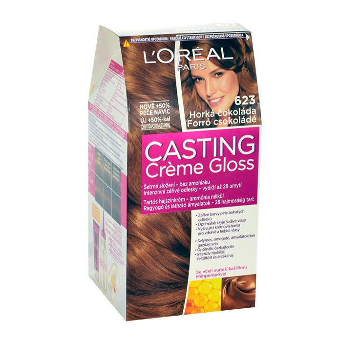L&#039;Oréal Paris Casting Creme Gloss Farba na vlasy pre ženy 48 ml Odtieň 623 Hot Chocolate