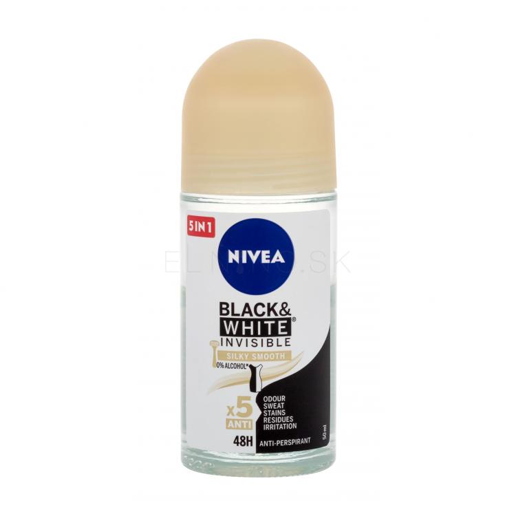 Nivea Black &amp; White Invisible Silky Smooth 48h Antiperspirant pre ženy 50 ml