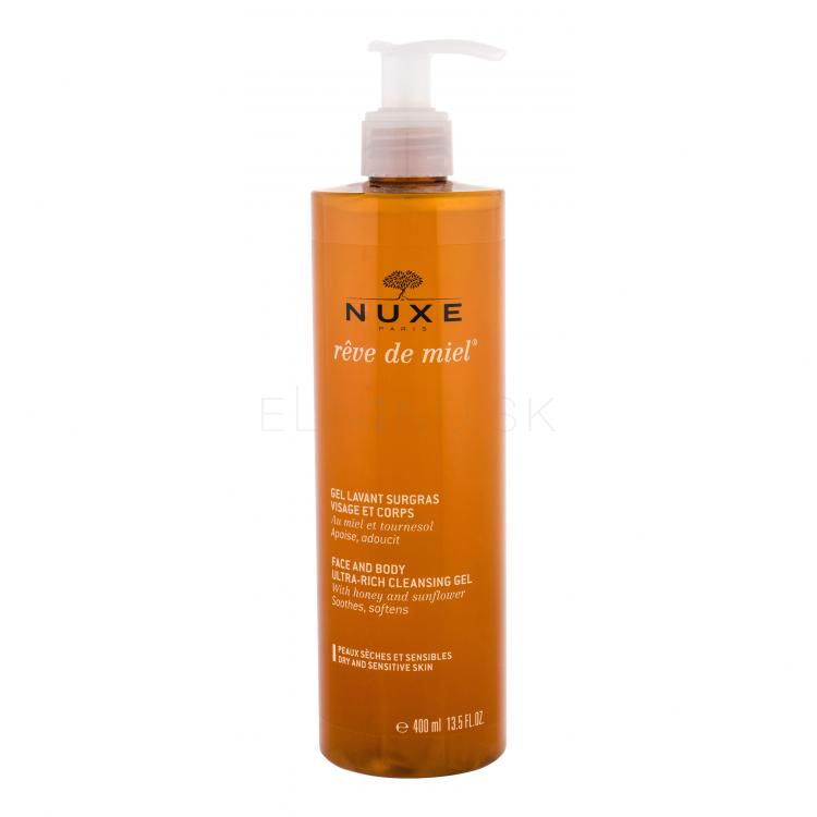 NUXE Reve de Miel Face And Body Ultra-Rich Cleansing Gel Sprchovací gél pre ženy 400 ml