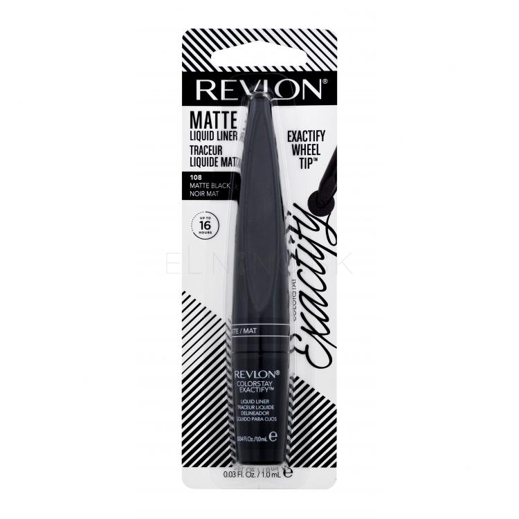 Revlon Colorstay Exactify Očná linka pre ženy 1 ml Odtieň 108 Matte Black